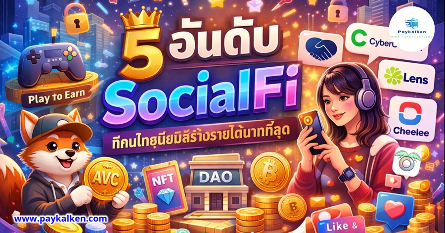5 อันดับ SocialFi ที่คนไทยนิยมสร้างรายได้มากที่สุด