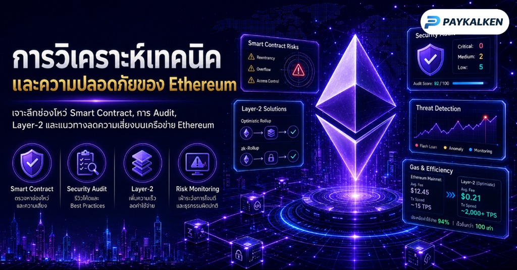 การวิเคราะห์เทคนิคและความปลอดภัยของ Ethereum