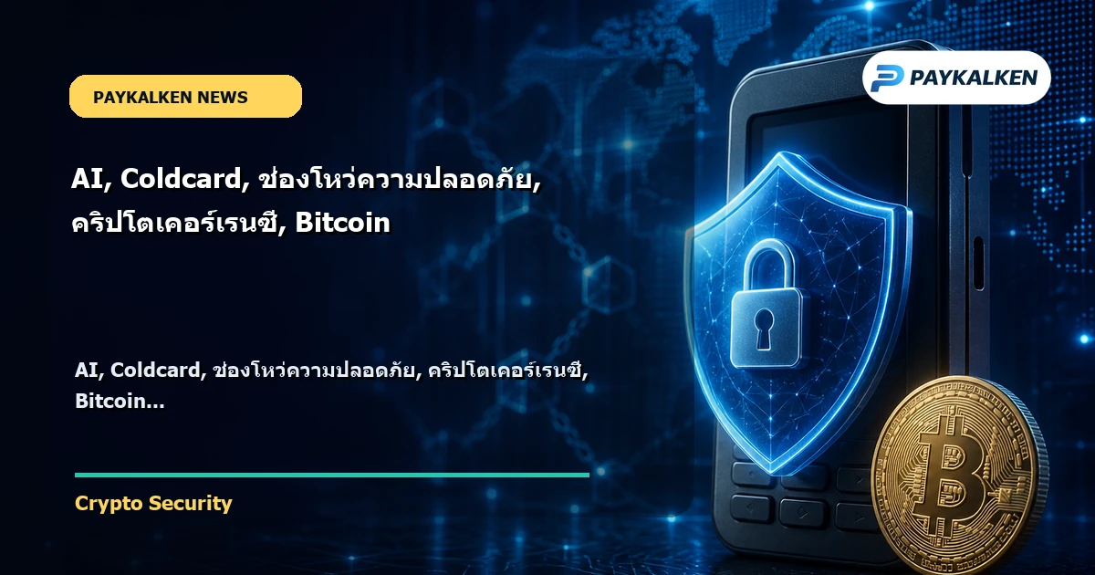 Cover image for AI, Coldcard, ช่องโหว่ความปลอดภัย, คริปโตเคอร์เรนซี, Bitcoin